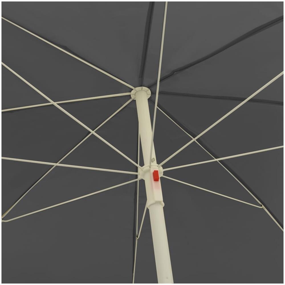 Ombrellone da Spiaggia Antracite 240 cm - Foto 2