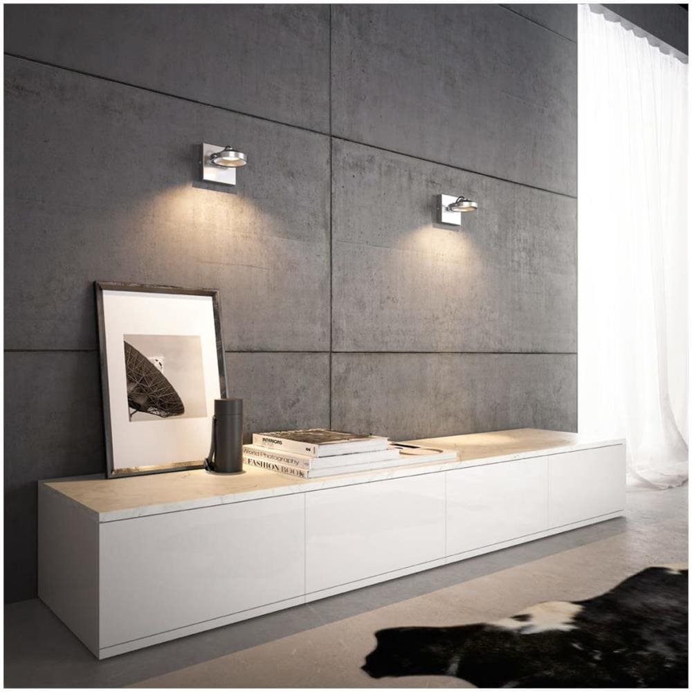 Spur, Cromo, LED, Bianco caldo, Interno, Camera da letto, Soggiorno, IP20 - Foto 3