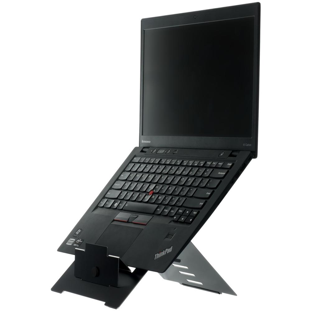 Riser supporto portatile nero, 135 - 220 mm, 30 - 57°, Alluminio, Nero - Foto 4