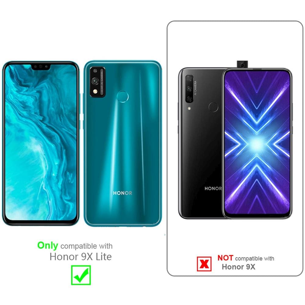 Custodia Compatibile Con Honor 9x Lite In Rosa Vivo - Coperchio Protettiva Con Chiusura Magnetica, Funzione Stand E Tasca Per Le Carte - Foto 2