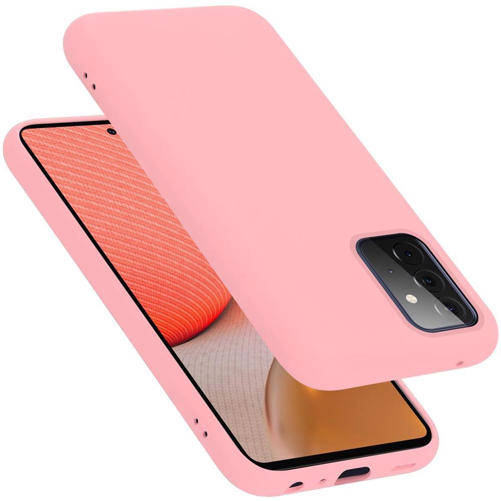 Custodia Compatibile Con Samsung Galaxy A72 5g In Liquid Rosa - Coperchio Protettivo In Silicone Tpu Flessibile - Foto 1
