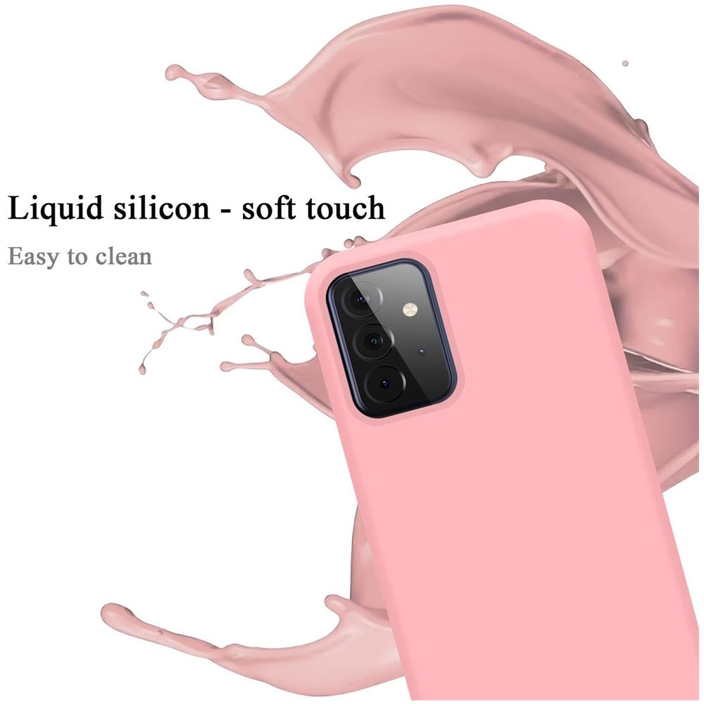 Custodia Compatibile Con Samsung Galaxy A72 5g In Liquid Rosa - Coperchio Protettivo In Silicone Tpu Flessibile - Foto 2