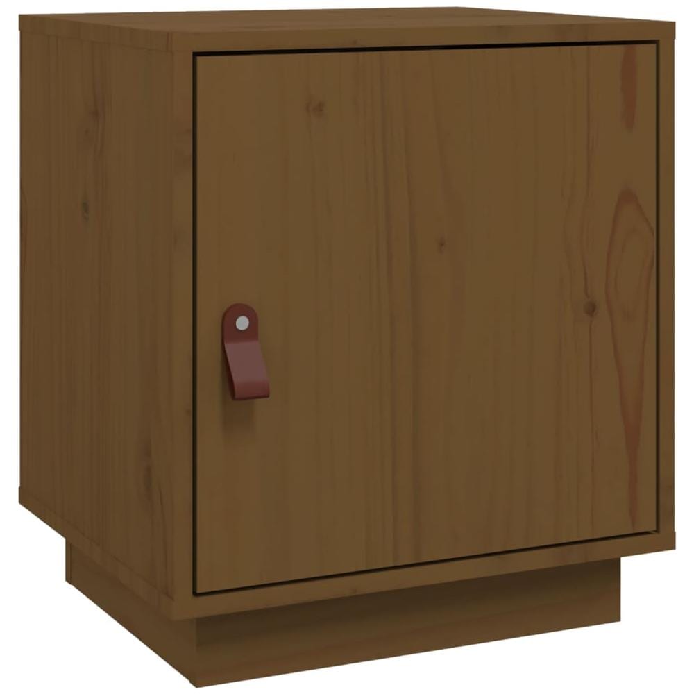 Comodino Miele 40x34x45 Cm In Legno Massello Di Pino - Foto 1