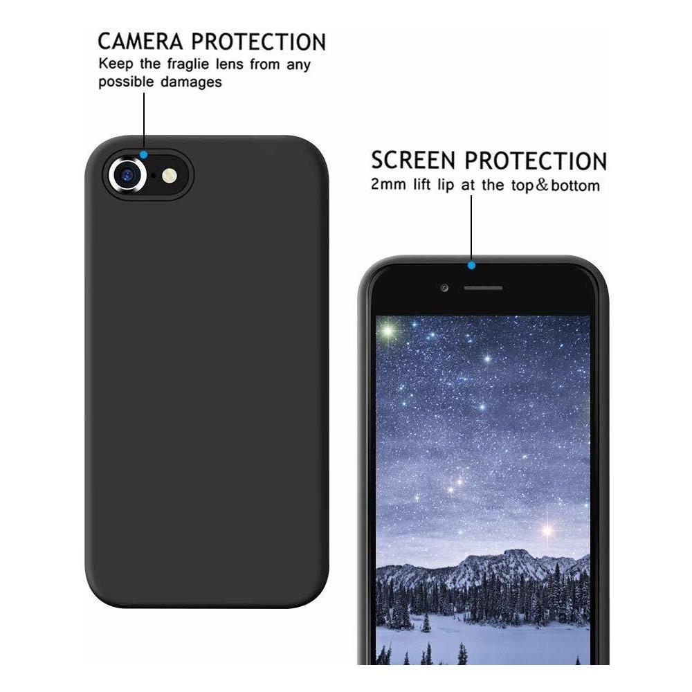 Custodia In Silicone Per Iphone 7/8/se Nera - Foto 2