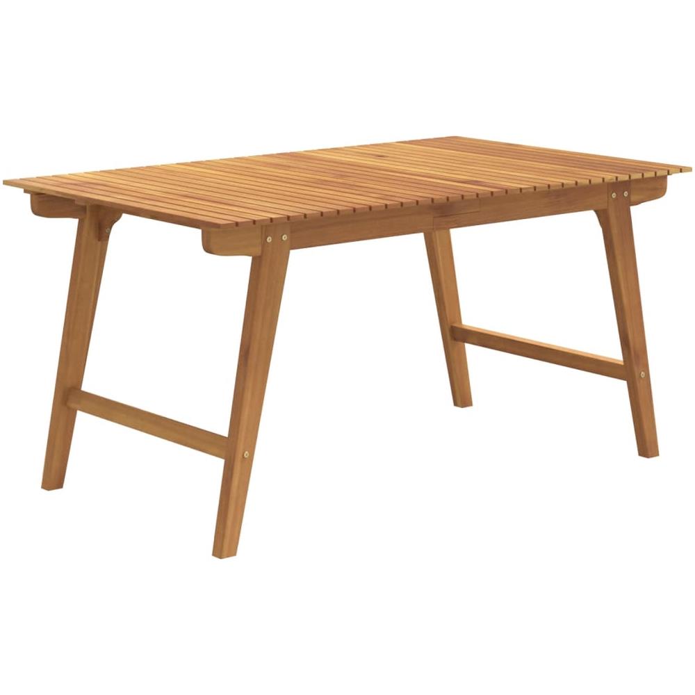 Tavolo Da Giardino 150x90x75 Cm Legno Massello Di Acacia - Foto 2