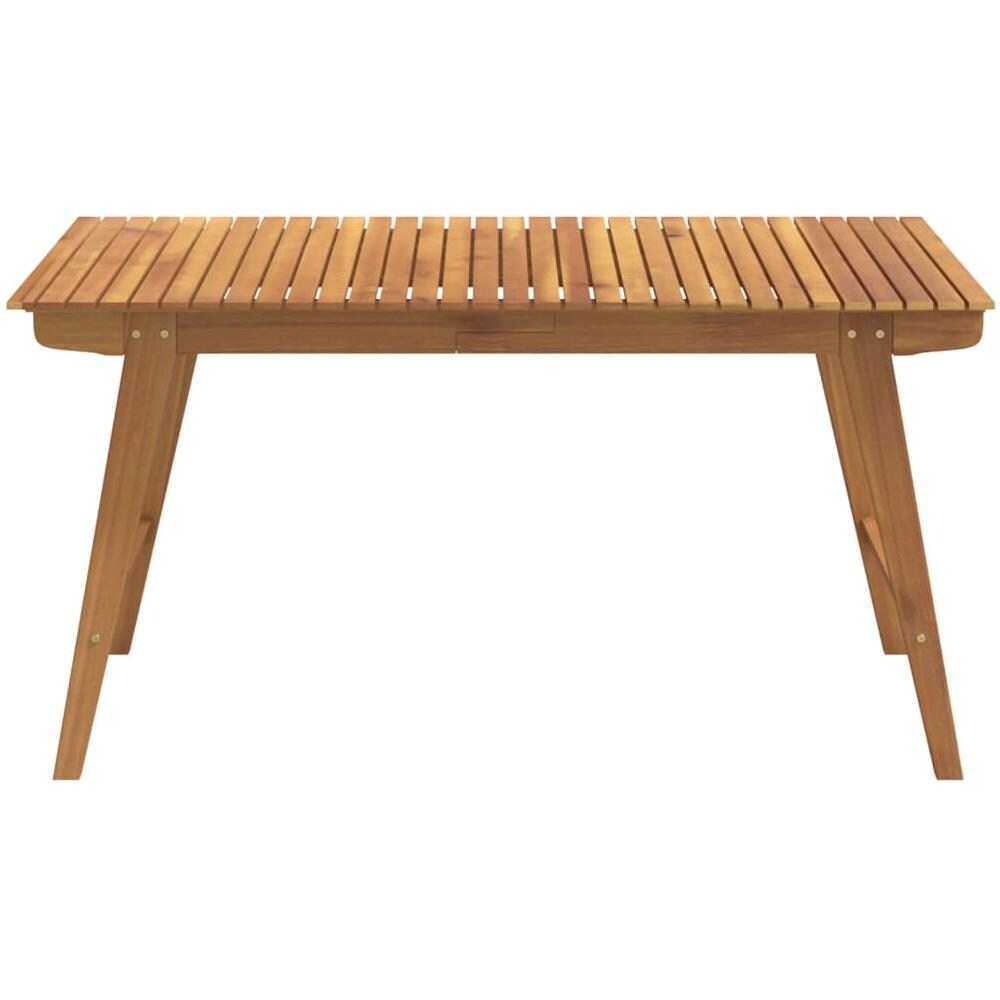 Tavolo Da Giardino 150x90x75 Cm Legno Massello Di Acacia - Foto 3