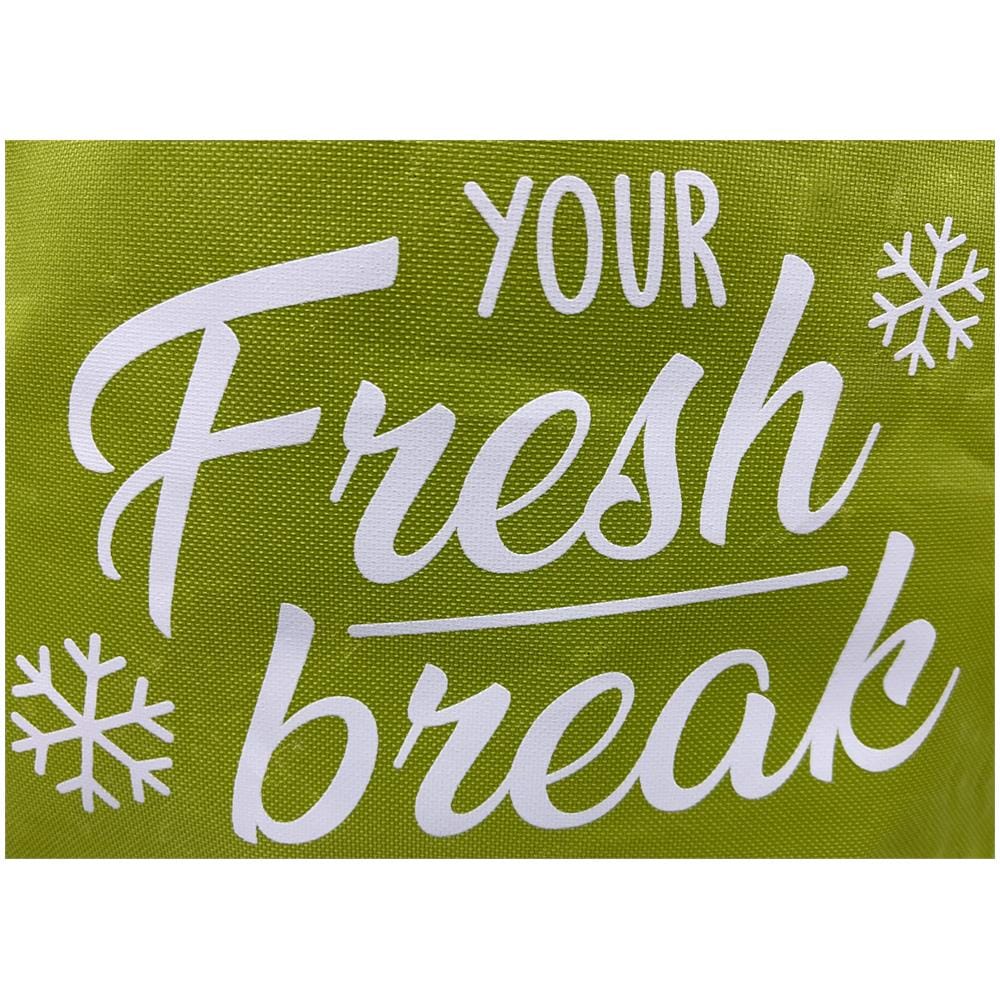 Borsa Termica Frigo Porta Pranzo Spiaggia Lavoro Scuola Fresh Break Vari Colori E Misure 6l Verde Acido - Foto 4