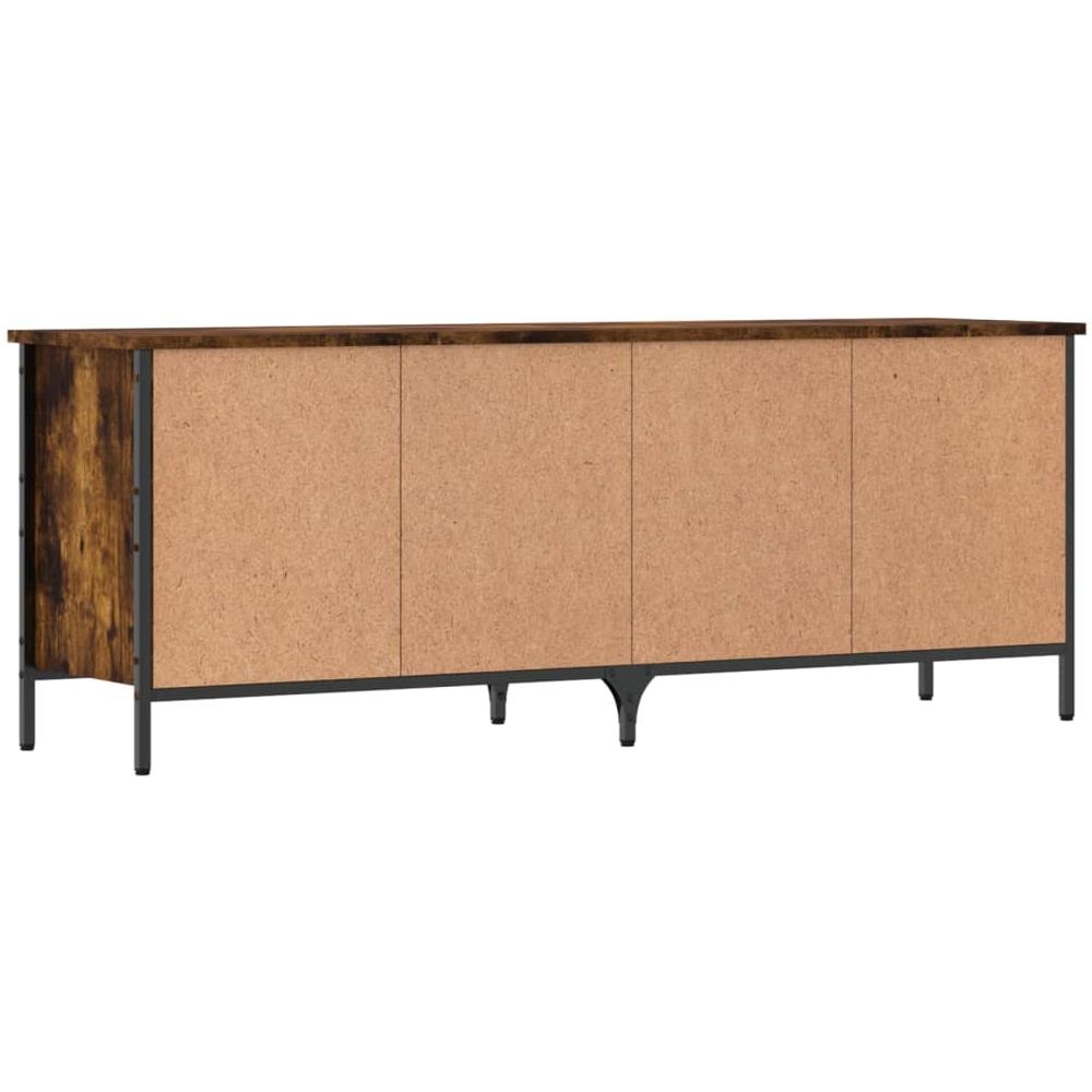 Scarpiera Rovere Fumo 131x35x50 Cm In Legno Multistrato - Foto 2