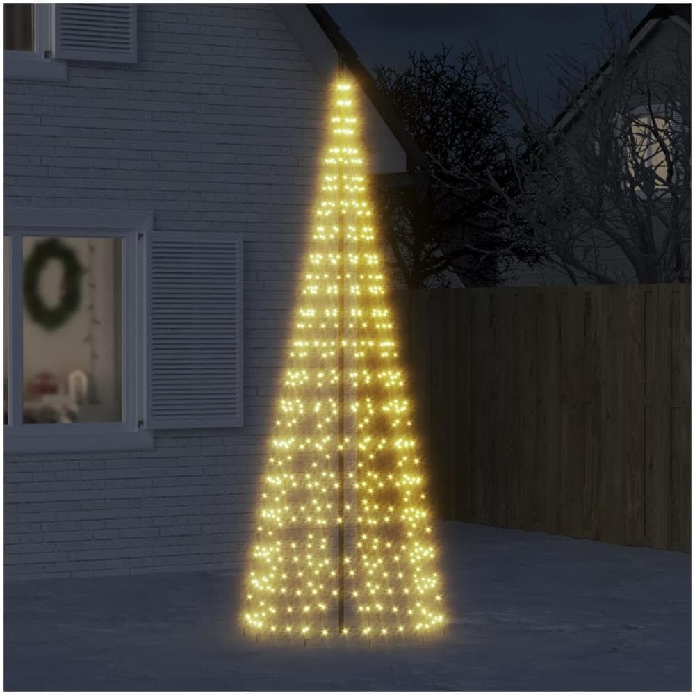 Luce Albero di Natale su Pennone 550LED Bianco Caldo 300cm - Foto 1