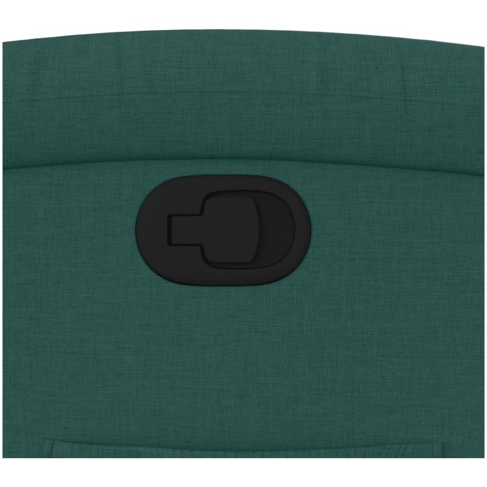 Poltrona Reclinabile In Tessuto Verde Scuro - Foto 10