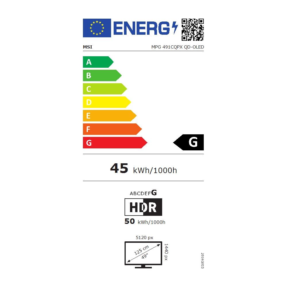 MPG 491CQPX QD-OLED Monitor PC 124,5 cm (49") 5120 x 1440 Pixel Dual QHD Nero - Foto 2