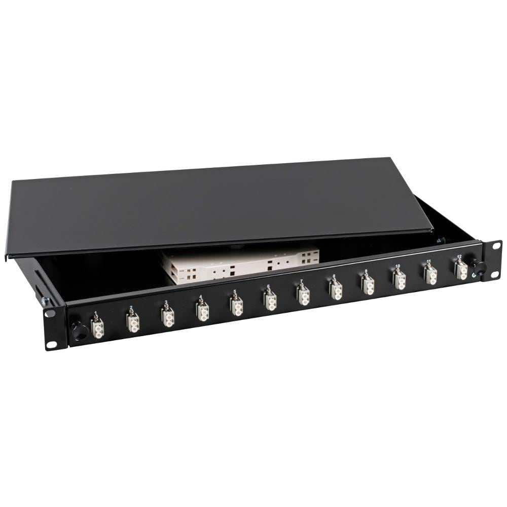 ILWL SB-DT-12LCDM - Cassetto Ottico 19'' con 12 bussole LC Duplex Multimodale Nero - Foto 2