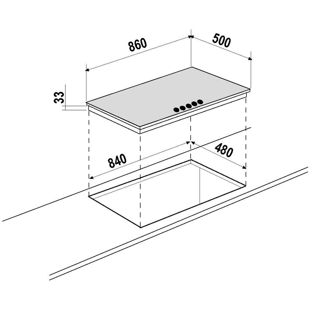 Piano Cottura STS955IX a Gas 5 Fuochi Colore Inox - Foto 2