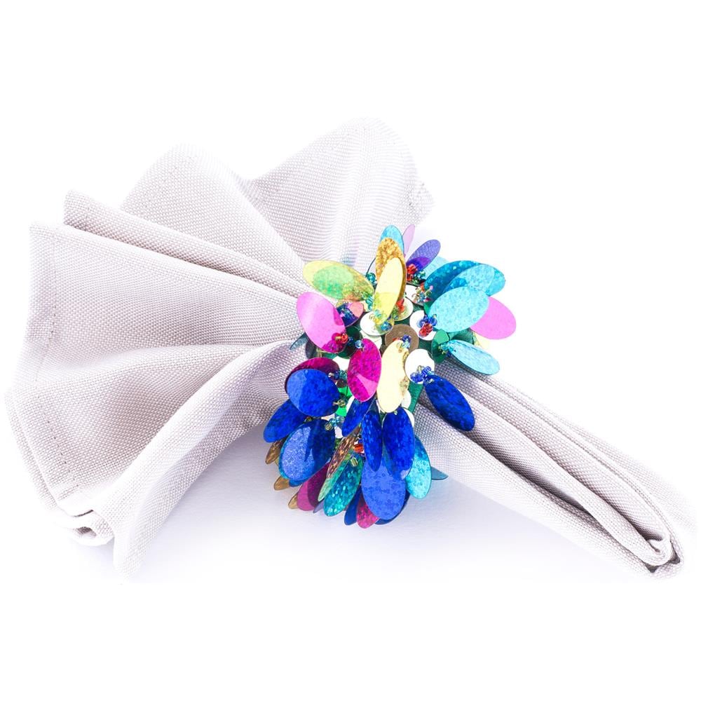 Allaccia Tovagliolo Gioiello - Set Da 4 Pezzi In Confezione Regalo Quadro - Foto 1