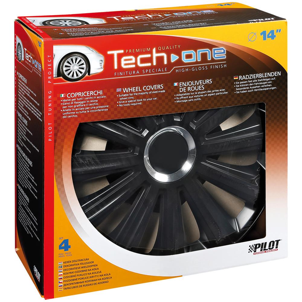 Copricerchi Auto Universali 14 Pollici Tech-one Trend Black 31581 - Foto 7