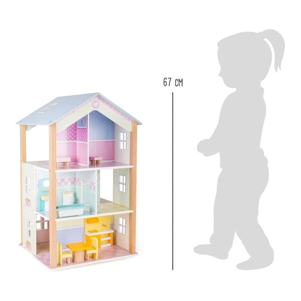 Casa Delle Bambole Tre Piani Girevole - Foto 2