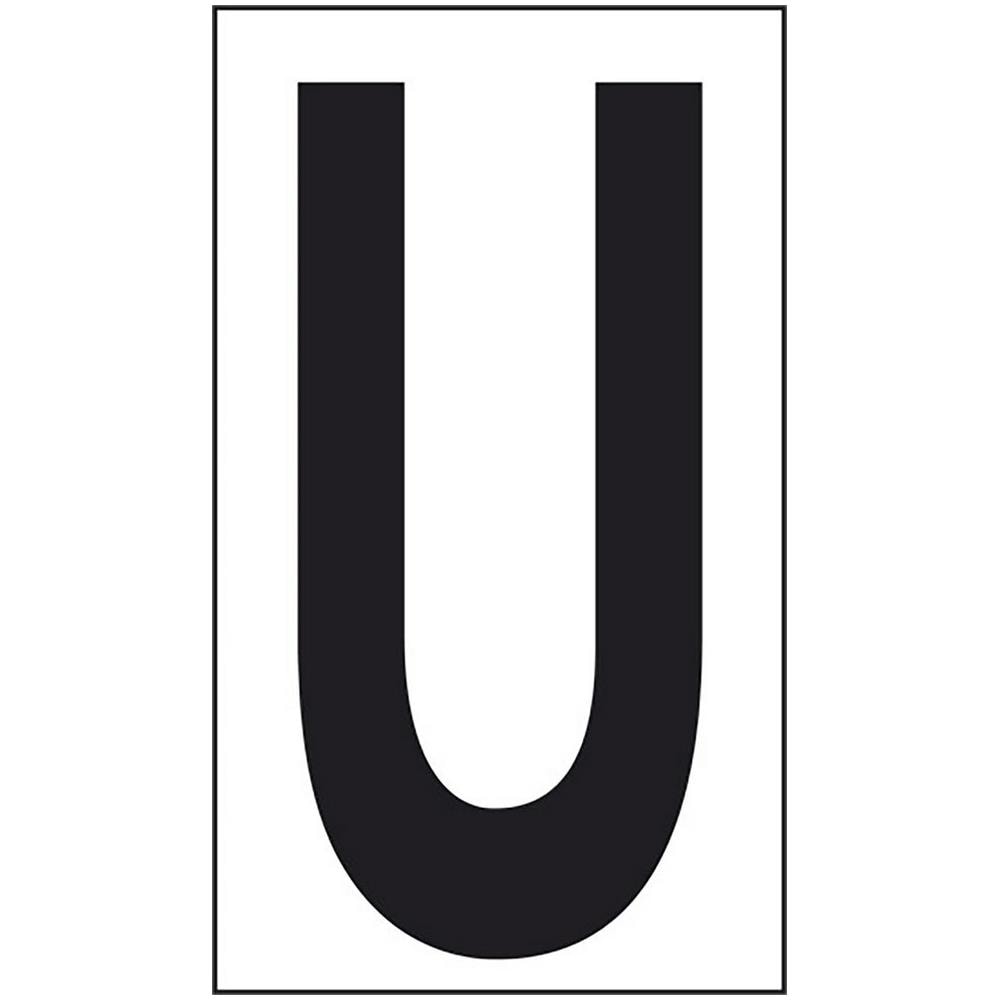 Adesivo Lettera U Abitazioni Uffici Luoghi Pubblici 10cmx5,6cm - Foto 2