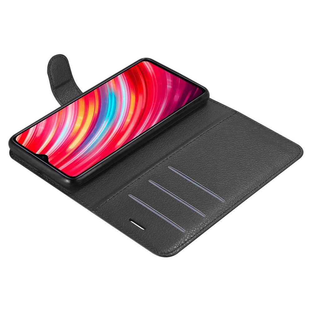 Custodia Compatibile Con Xiaomi Redmi Note 8 Pro In Nero Carbone - Coperchio Protettiva Con Chiusura Magnetica, Funzione Stand E Tasca Per Le Carte - Foto 8