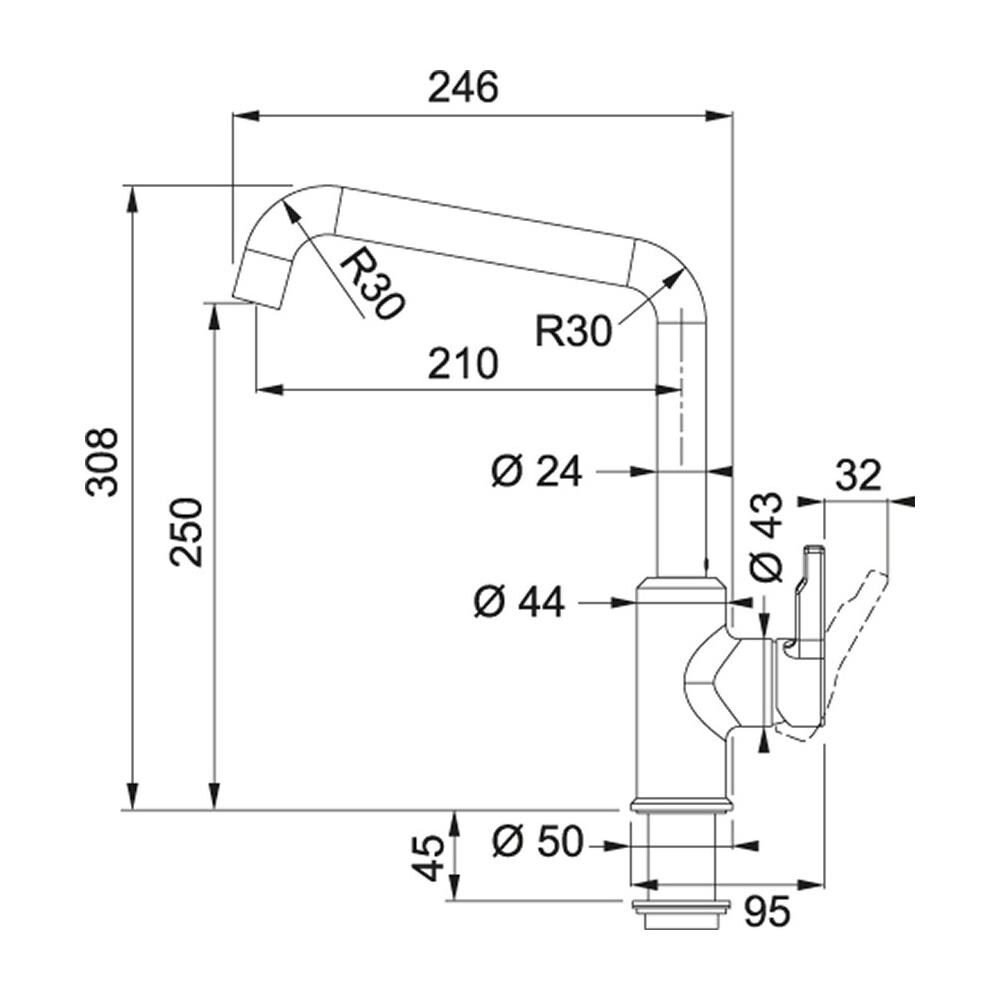 Miscelatore Cucina Monocomando Urban Colore Nero - Foto 2