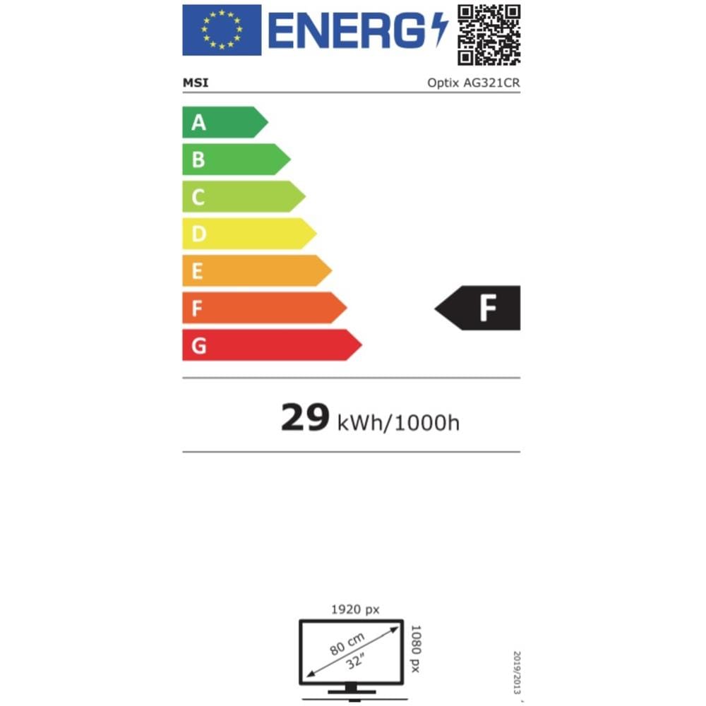 Monitor 31.5" LED VA Curvo Gaming Optix AG321CR 1920 x 1080 Full HD Tempo di Risposta 1 ms, Frequenza di aggiornamento 165 (Hz) - Foto 2