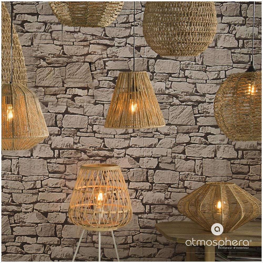 Lampada A Sospensione In Corda - E27 - 40 W - H. 27 Cm - Beige - Foto 9