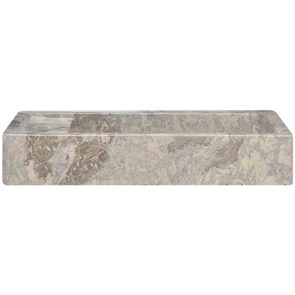 Lavandino Grigio 58x39x10 cm in Marmo - Foto 2