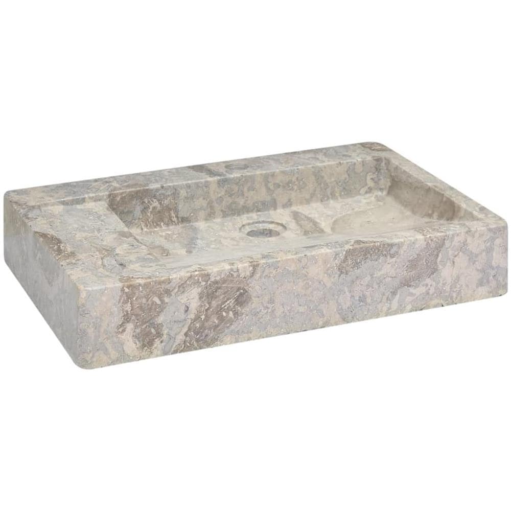 Lavandino Grigio 58x39x10 cm in Marmo - Foto 1