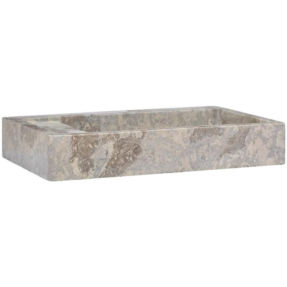 Lavandino Grigio 58x39x10 cm in Marmo - Foto 3