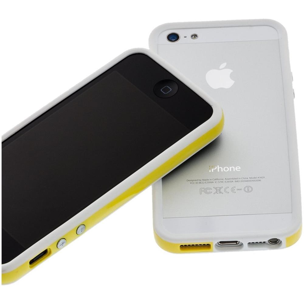 iP53050 Custodia con bordo Bianco, Giallo - Foto 1