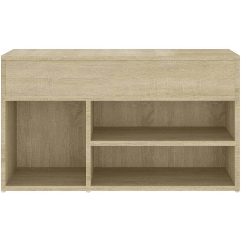 Panca Portascarpe Rovere Sonoma 103x30x54,5 cm in Truciolato - Foto 7