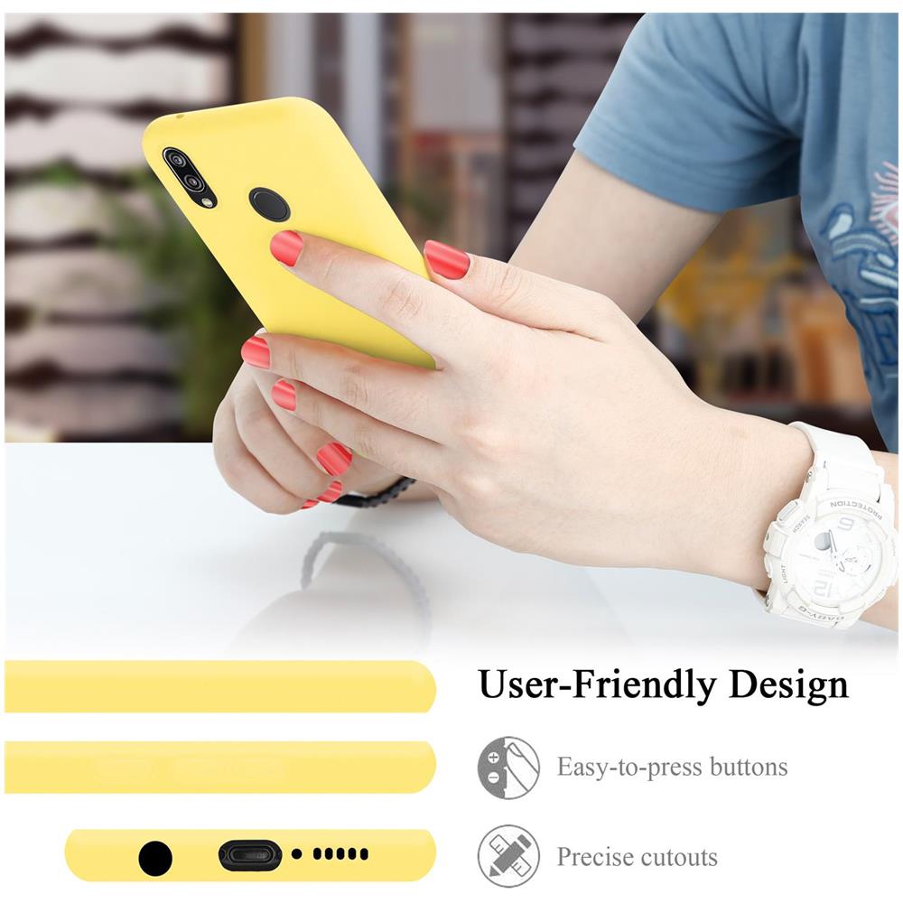 Custodia Compatibile Con Huawei P20 Lite / Nova 3e In Liquid Giallo - Coperchio Protettivo In Silicone Tpu Flessibile - Foto 7