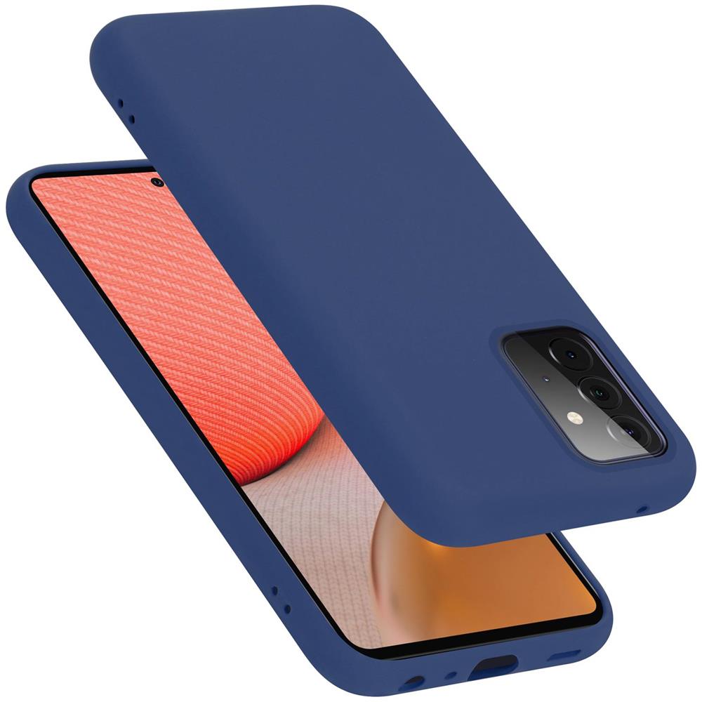 Custodia Compatibile Con Samsung Galaxy A72 5g In Liquid Blu - Coperchio Protettivo In Silicone Tpu Flessibile - Foto 1