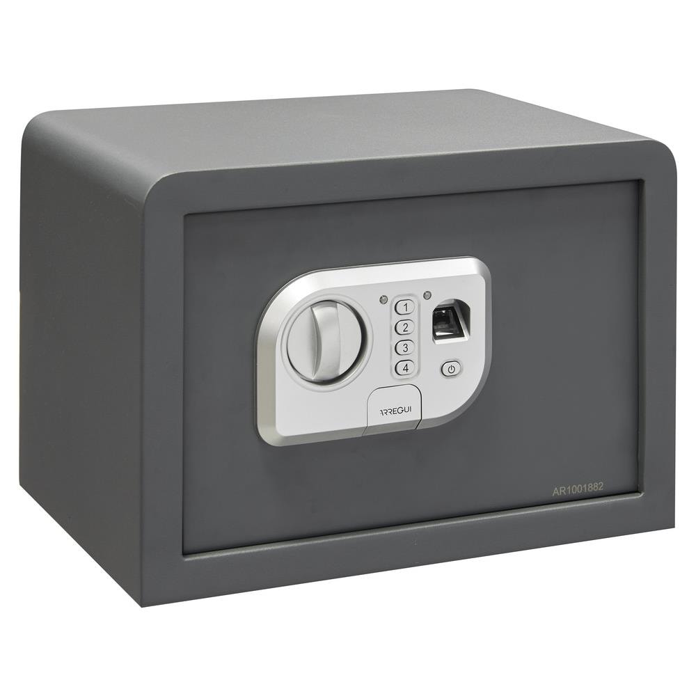 Print 140520 Cassaforte In Acciaio Con Apertura Elettronica Con Impronta Digitale O Con Codice | cassaforte A Mobile Biométrica Per Abitazioni | con Chiave Di Emergenza | 25 X 35 X 25 Cm - Foto 1