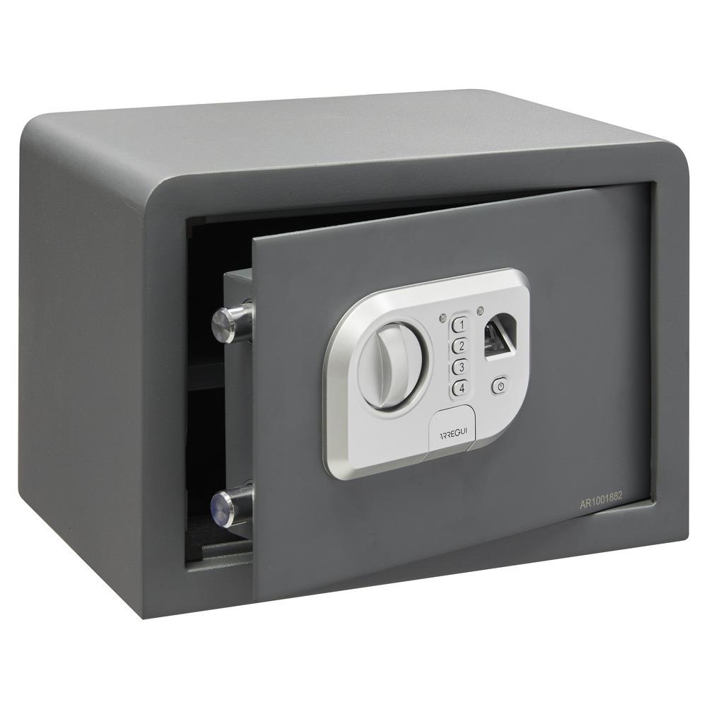 Print 140520 Cassaforte In Acciaio Con Apertura Elettronica Con Impronta Digitale O Con Codice | cassaforte A Mobile Biométrica Per Abitazioni | con Chiave Di Emergenza | 25 X 35 X 25 Cm - Foto 2
