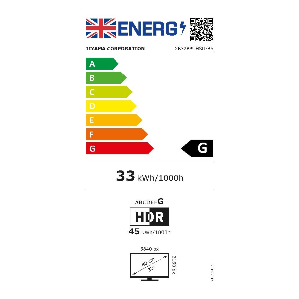 Monitor 31.5" LCD VA ProLite XB3288UHSU-B5 3840 x 2160 4K Ultra HDTempo di Risposta 3 - Foto 2