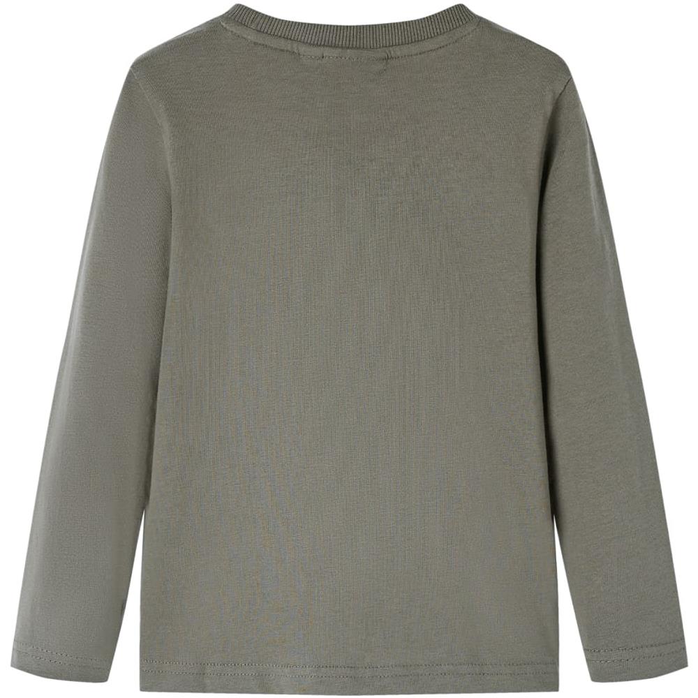 Maglietta Da Bambino A Maniche Lunghe Stampa Auto Da Corsa Cachi 92 - Foto 2