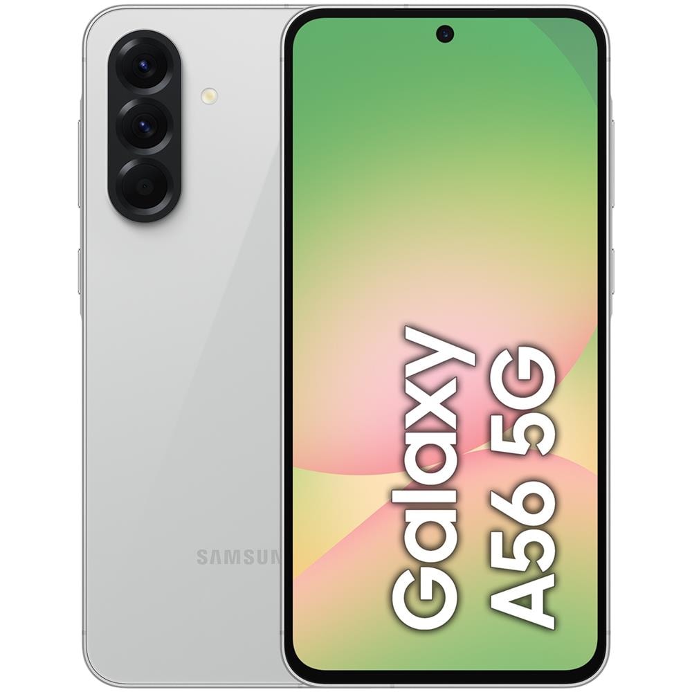 Galaxy A56 5G 128GB 8GB Ram Display 6.7" Main Camera 50MP NanoSIM + eSIM USB tipo-C Android 15 Exynos 5000 mAh Awesome Lightgray Europa - Foto 1