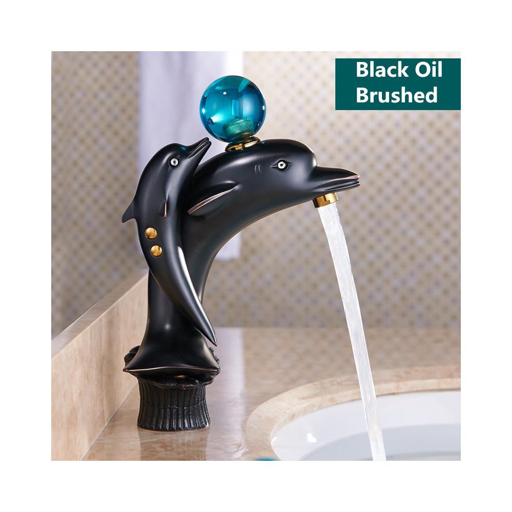 Rubinetto per lavabo da bagno, Blackswan, tipo M252 Delfin, modello nero, misura 25,5 cm - Foto 2