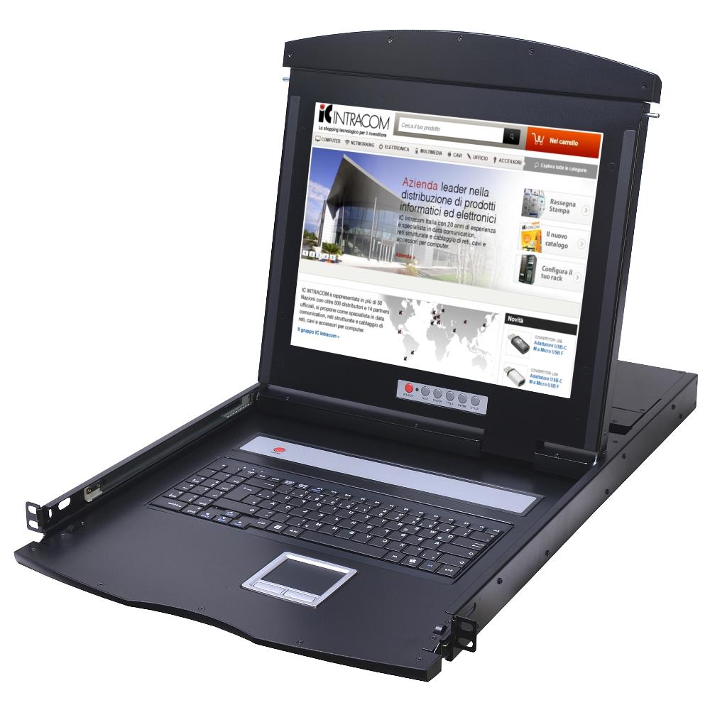 IDATA KVM-DR17C - Console KVM Switch 1 Porta USB / PS2 con LCD 17'' da Rack 19'' - Foto 1