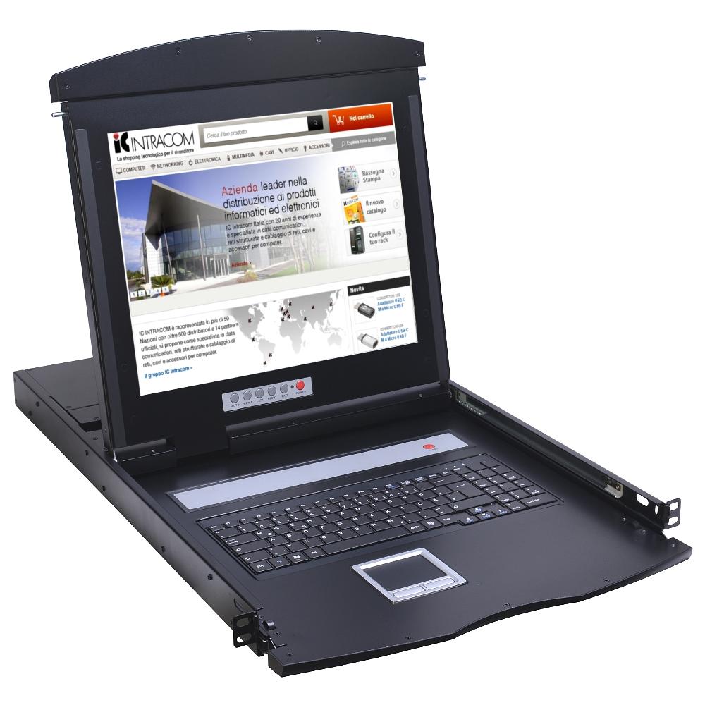 IDATA KVM-DR17C - Console KVM Switch 1 Porta USB / PS2 con LCD 17'' da Rack 19'' - Foto 2