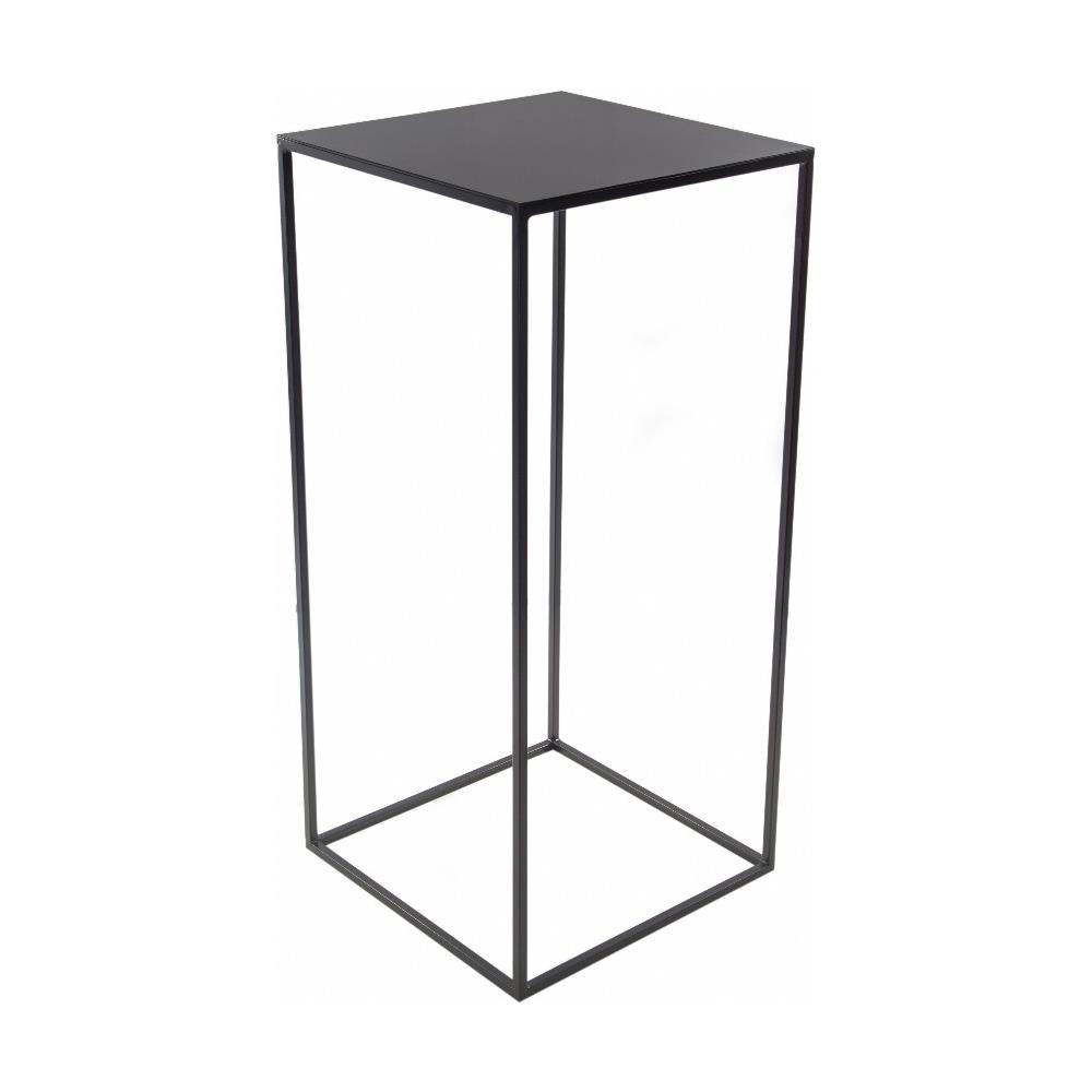 Consolle Realizzata A Mano In Ferro Verniciato Nero H. 76 X L. 35 X P. 35 Cm. - G3n - Foto 1