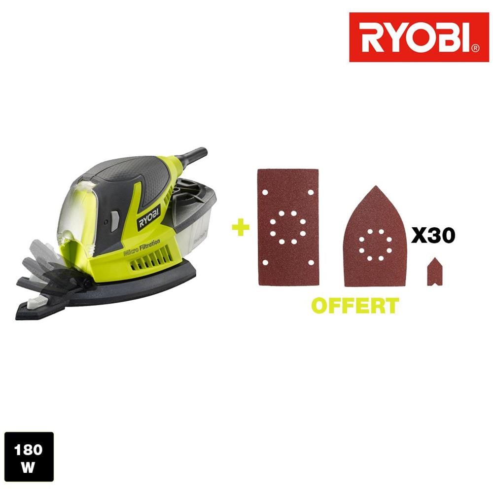 Multifunzione Sander Ryobi 180w - Accessori 30 Rms180-sa30 - Foto 1