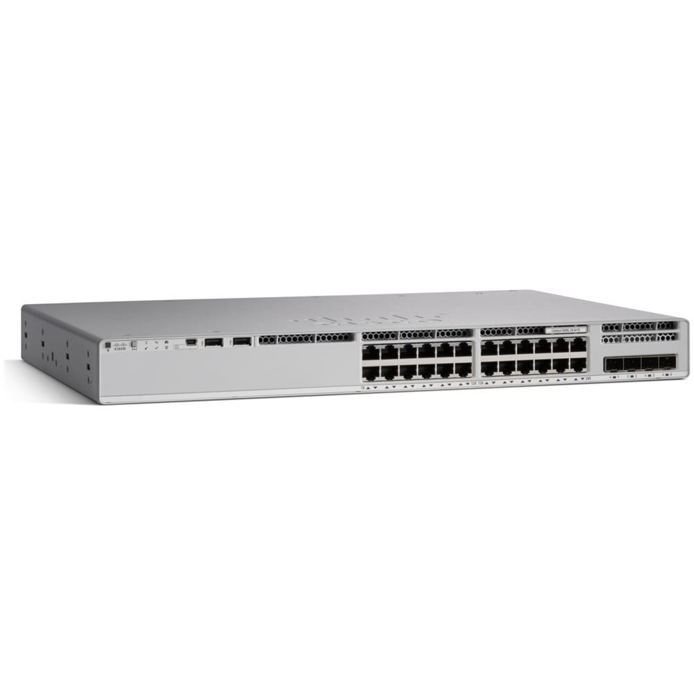 Cisco Catalyst 9200L - Network Advantage - switch - L3 - 24 x 10/100/1000 + 4 x 10 Gigabit SFP+ (uplink) - montabile su rack - Foto 2