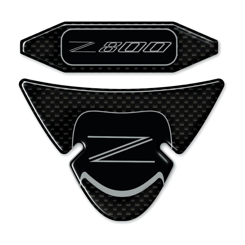 Adesivi 3d Compatibili Con Piastra Forcella E Zona Chiave Moto Kawasaki Z800 - Foto 1