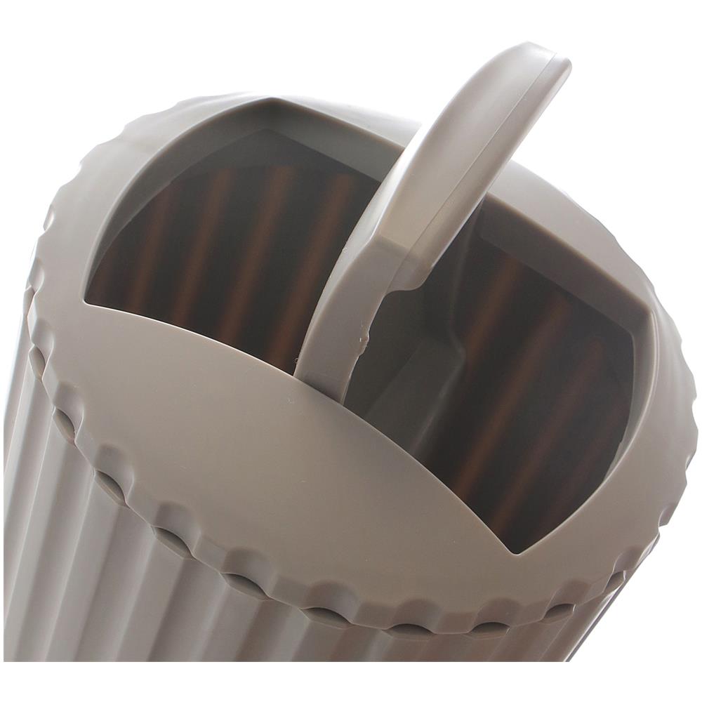 Cestino Rifiuti In Plastica Grigio - Foto 2