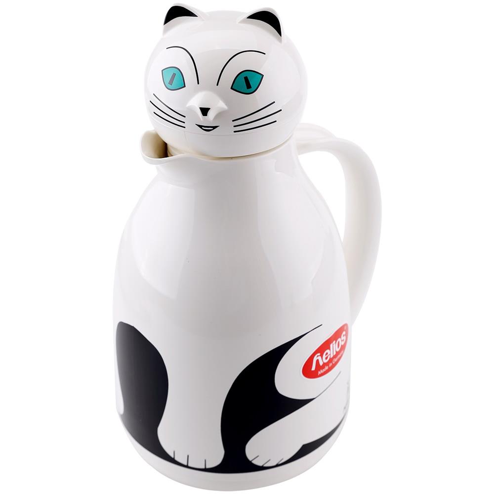 Thermo-cat Caraffa Termica In Plastica Con Tappo A Vite, 1litro, Colore: Bianco - Foto 2