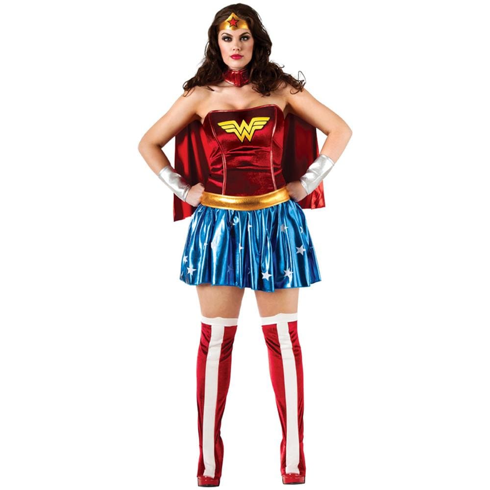 Costume Wonder Woman Donna Taglie Forti - Taglia: Xxl - Foto 1