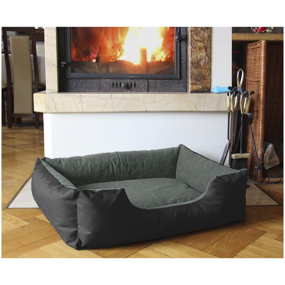 Lupi Letto Per Cane / gatto Cuccia Cuscino Per Cane, Divano Per Cane, Cestino Per Cane, Nero / grigio S - Foto 3