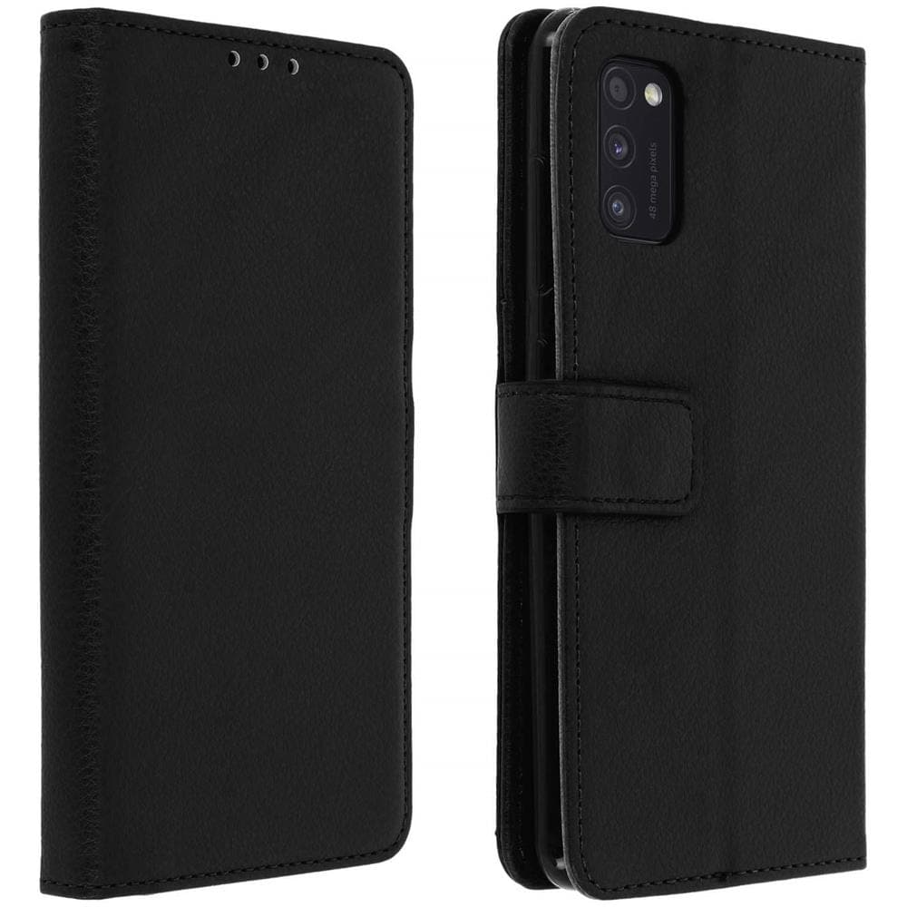 Custodia Samsung Galaxy A41 Portafoglio Supporto Video Cover Soft Touch Nero - Foto 1