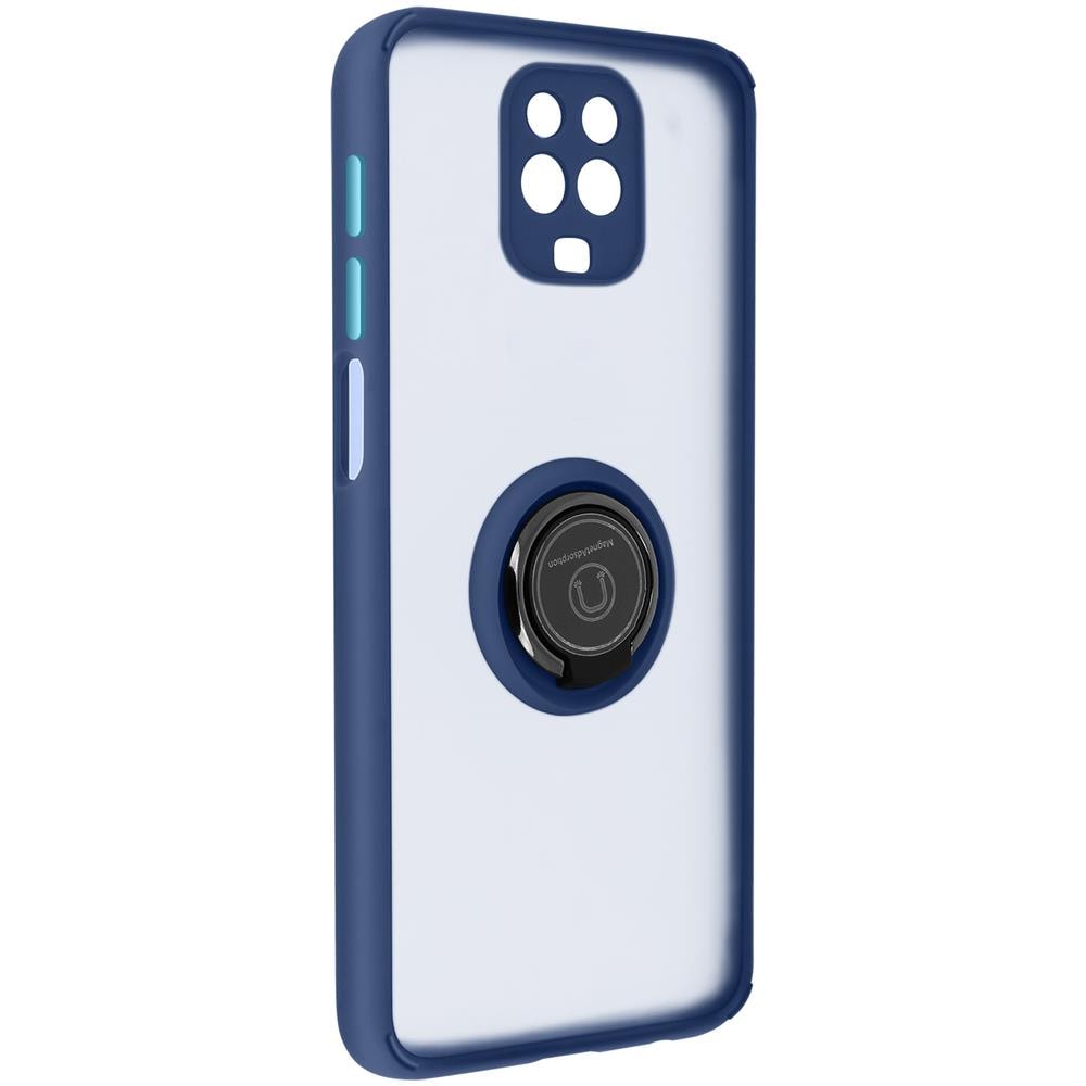 Cover Xiaomi Redmi Note 9s / 9 Pro / 9 Pro Max Anello Metallo Supporto Blu - Foto 5